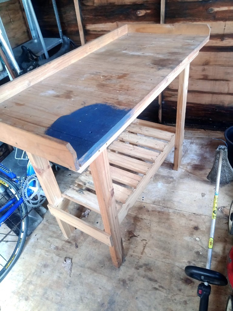 Wooden workbench 1200mm x 540mm x 900mm high approx | in Kidwelly,  Carmarthenshire | Gumtree