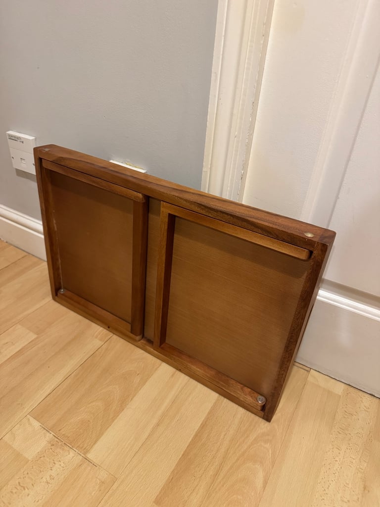 Mid century bed serving table 