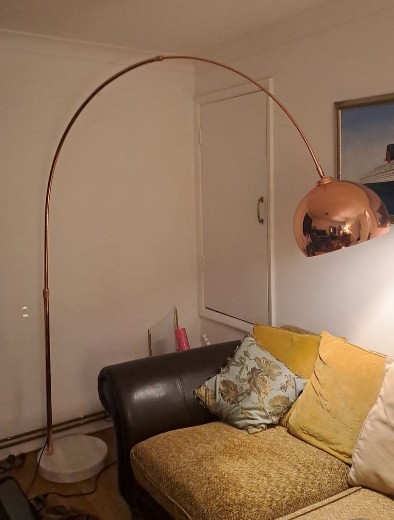 image for Rose gold floor lamp