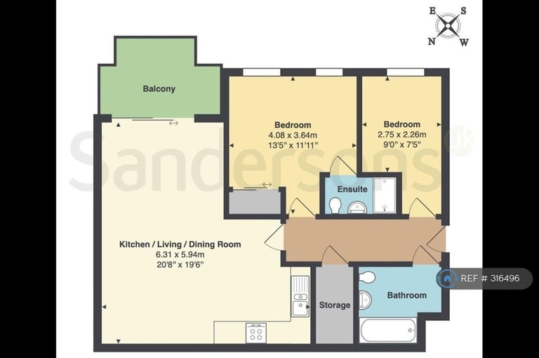 2 bedroom flat in Barton Mill Road, Canterbury, CT1 (2 bed) (#316496)