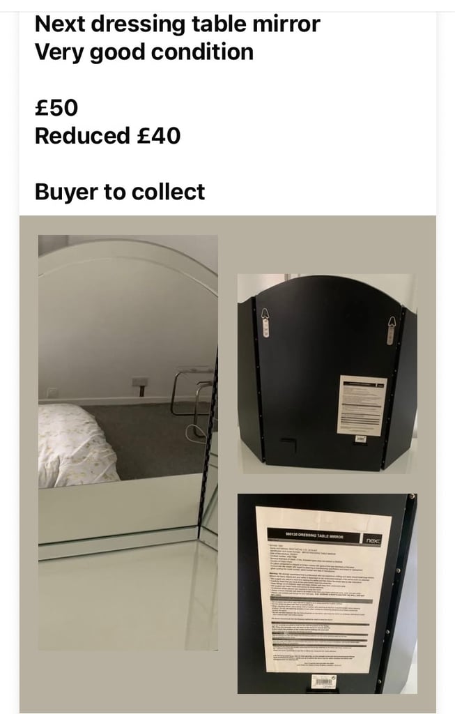 image for Dressing table mirror