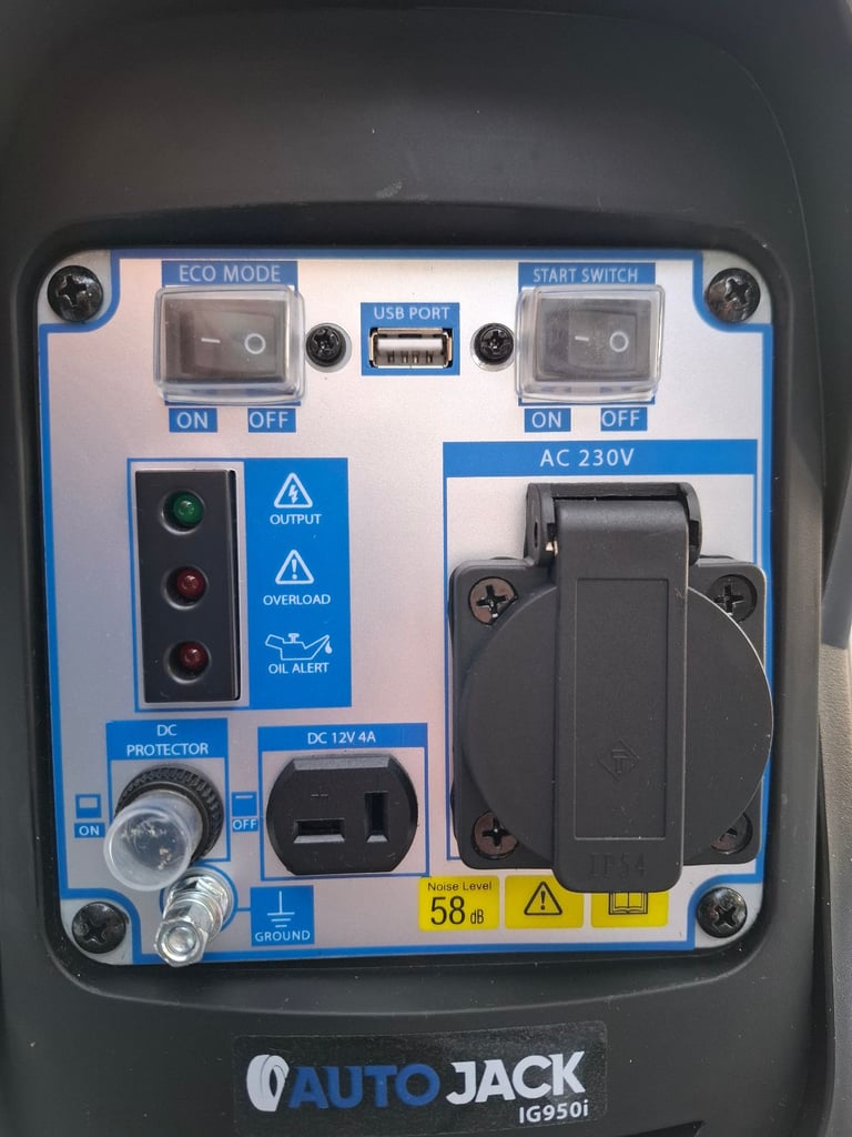 Generator Petrol Autojack IG950i Inverter Generator suitcase style generator