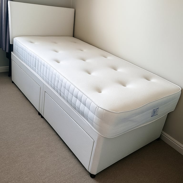 Compact Divan Bed with Storage Drawers Offering Practical and Stylish Bedroom Design