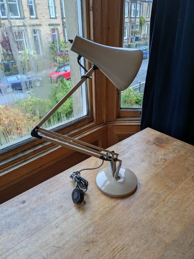 Beige/ light Grey Anglepoise Vintage Mid Century Lamp Retro Lighting