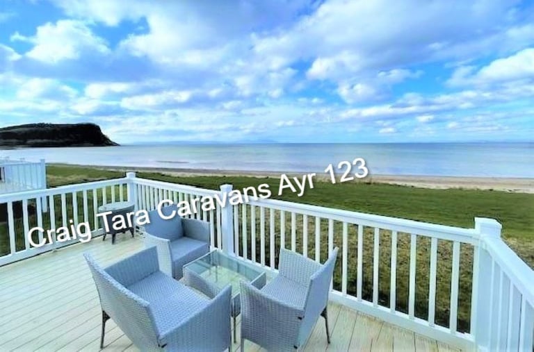 image for Craig Tara Ayr 3 Bedroom BEACHFRONT Caravan for hire. Veranda. Pet Friendly. WiFi.