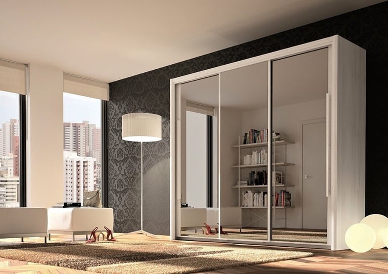 2 Door Sliding Mirror Wardrobe 3 Door Sliding mirror Wardrobe
