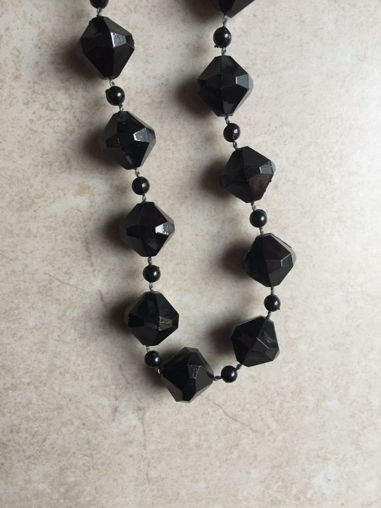 image for Black Costume Jewellery Necklace. 46" approx. 