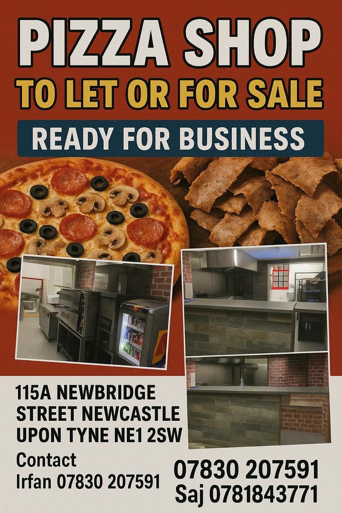 Pizza shop for sale 