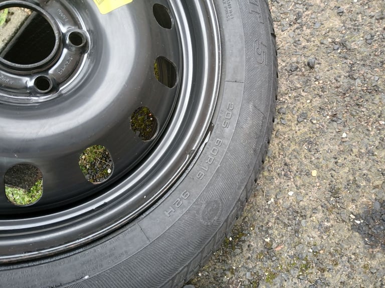 Brand new tyre on a 5 stud steel wheel
