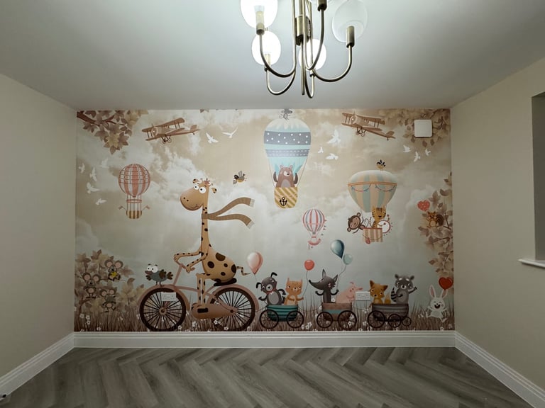 image for Laminate Herringbone vinyl LVt Flooring Handyman Furniture Assembly paint wallpaper wall panelling