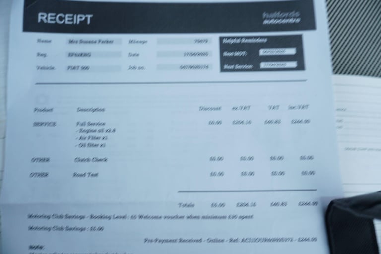 2012 Fiat 500 1.2 Lounge Euro 4 3dr HATCHBACK Petrol Manual