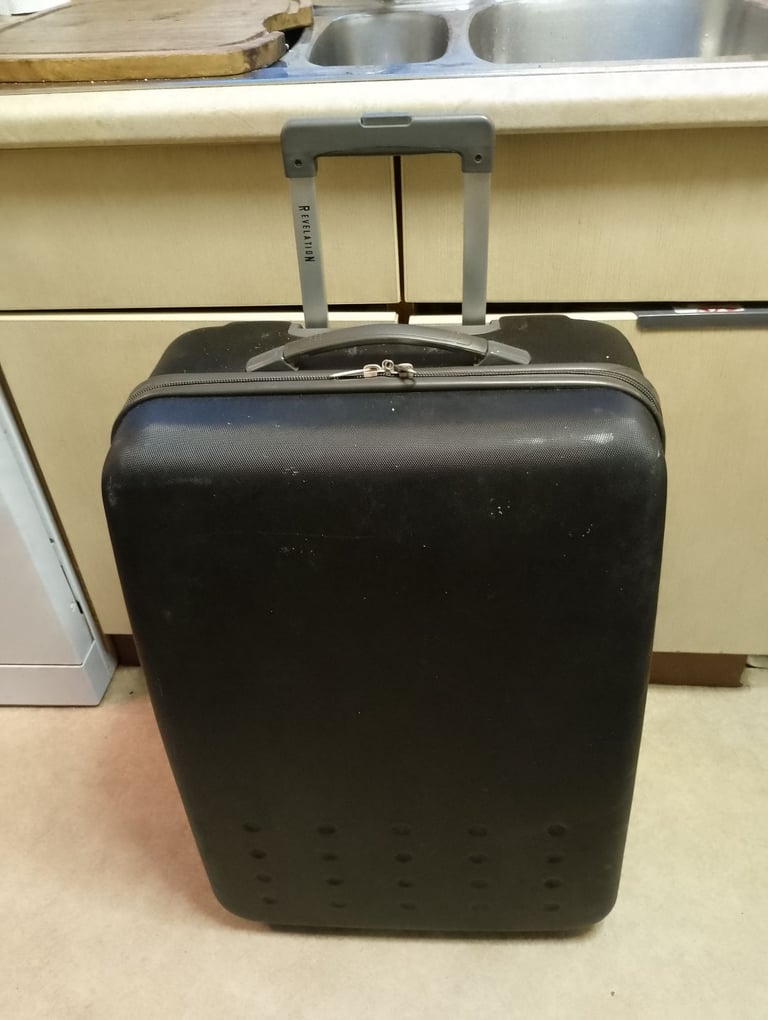 image for Large Black Hardshell Suitcase - 73 x 47 x 25cm 