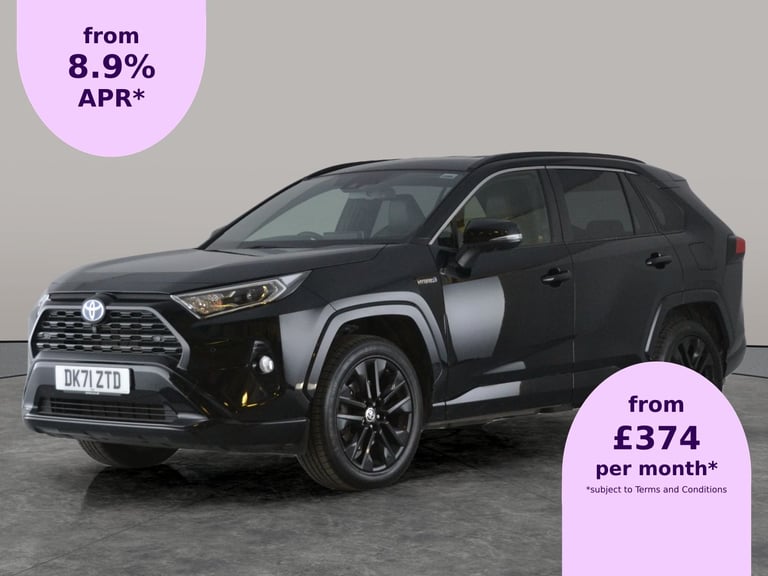 2021 Toyota RAV4 2.5 VVT-h Black Edition SUV 5dr Petrol Hybrid CVT 4WD Euro 6 (s/s) (222 ps) Suv ...