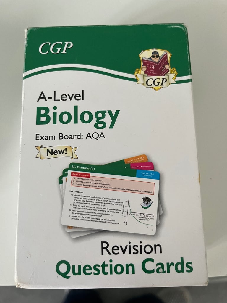 image for A level revision cards AQA biology & physics 