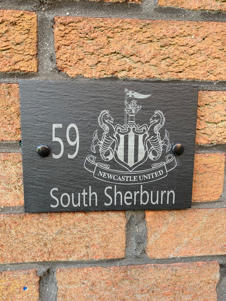 image for Slate door, street plaque 