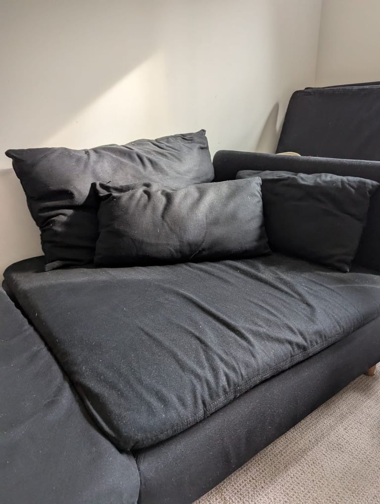 IKEA Soderhamn sofa (2 modules!) w. black Bemz covers £290 (original price £1,500!)