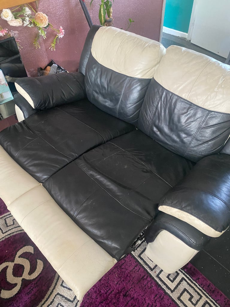 2x2 leather sofa 