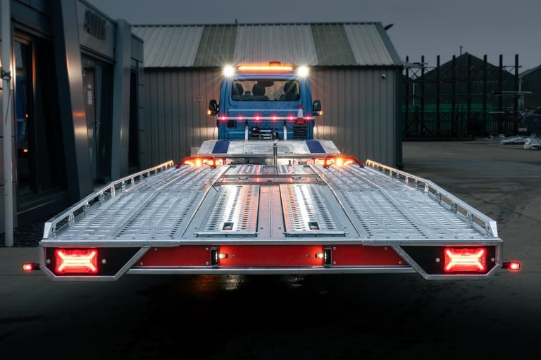 IVECO DAILY 5.2 TONNE RECOVERY TRUCK AND BRIAN JAMES T6 6 METRE CAR TRANSPORTER 