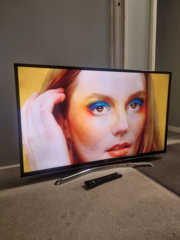image for 43" JVC 4k Smart Ultra Uhd HDR LED WiFi TV with Stand and Remote £125