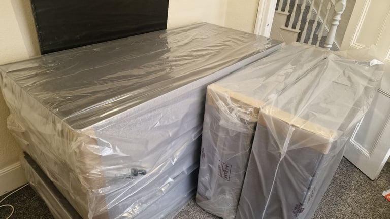 Brand New Divan Bed Bases & Mattress Never Used! Double bed 4ft6in x 6ft3in beds base single 3ft