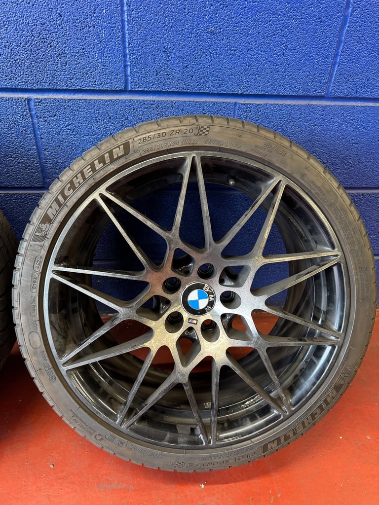 GENUINE BMW 20” 666M ALLOY WHEELS & TYRES M3/M4 F80 F82 F83 COMP