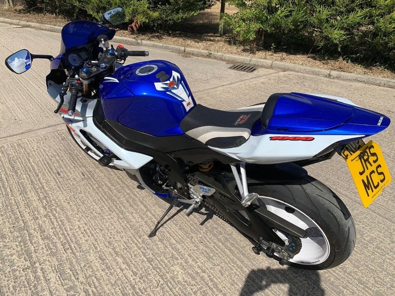 2008 08 SUZUKI GSXR 1000 K8 GSXR1000 SUPER SPORT BLUE  WHITE HPI CLEAR