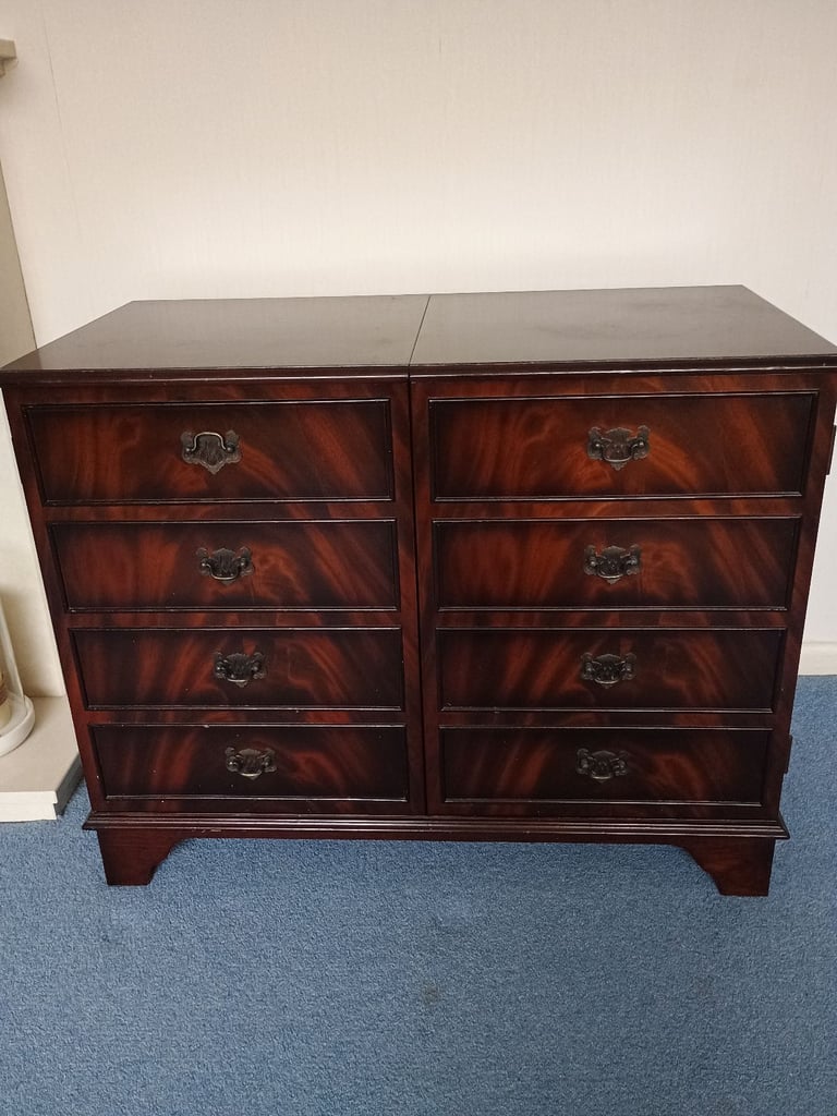image for Retro mahogany hifi cabinet