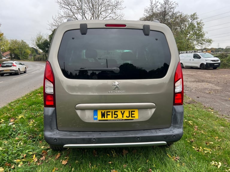 2015 15 PEUGEOT PARTNER TEPEE 1.6 HDI 92 OUTDOOR FSH A/C 2 KEY MOT 10/26 PX SWAP