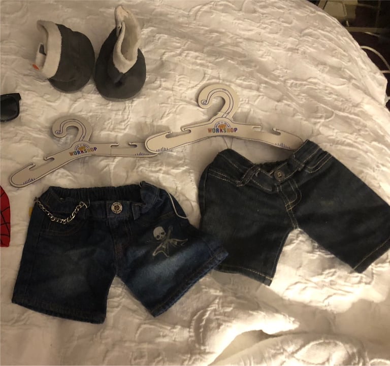 Build a bear clothes 2 x jeans, Ugg style boots,sun glasses suit case | in  York, North Yorkshire | Gumtree