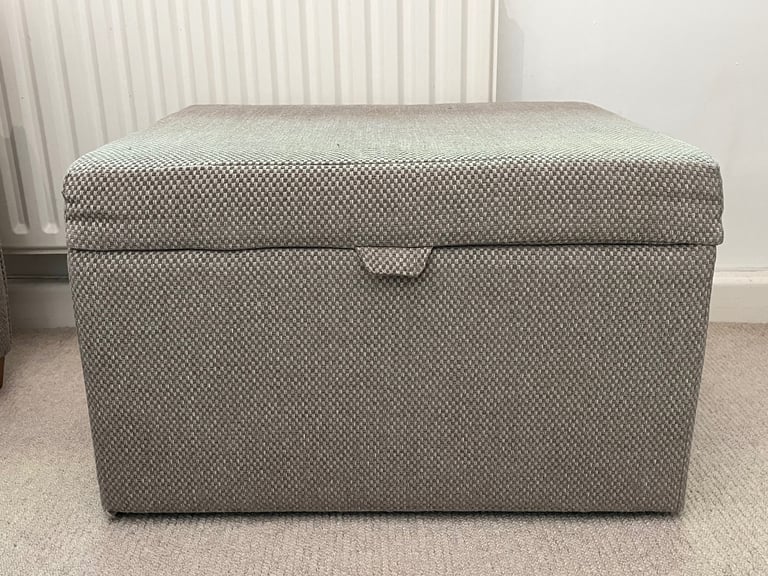 Double Sofa Bed and Footstool
