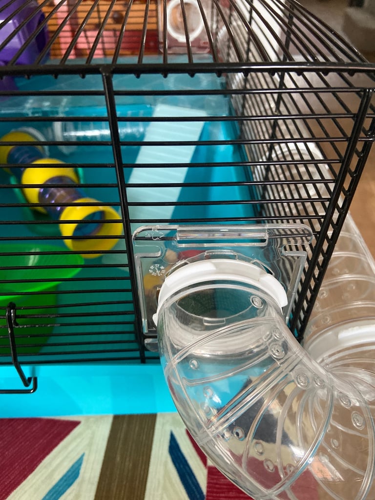 Hamster cage with extras 