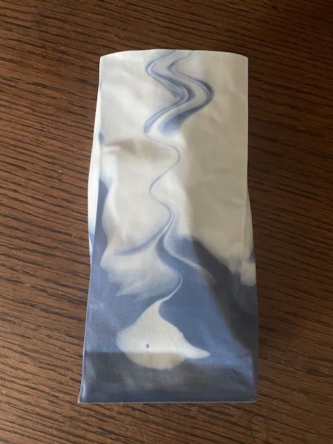 French Faux & Co. Paper Bag Ceramic Vase 