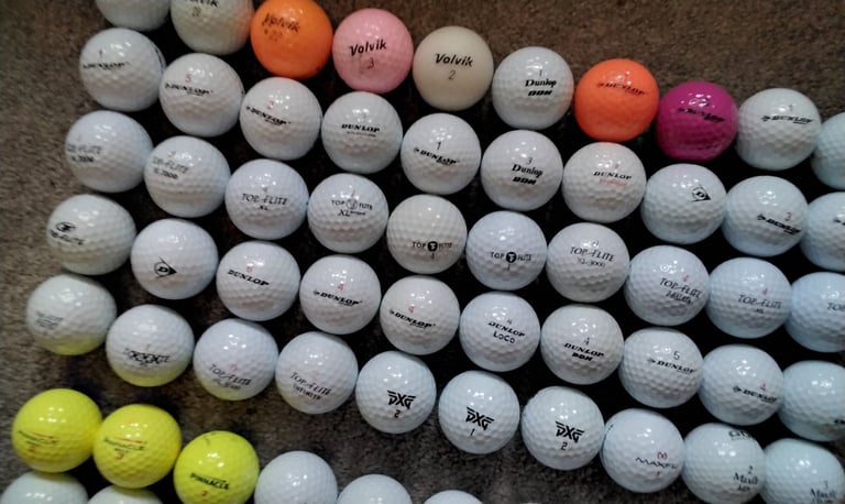 MIXED BRAND BUDGET GOLF BALLS in EXCELLENT CONDITION for PLAY.