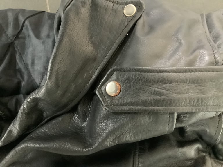 image for Leather biker jacket size 48
