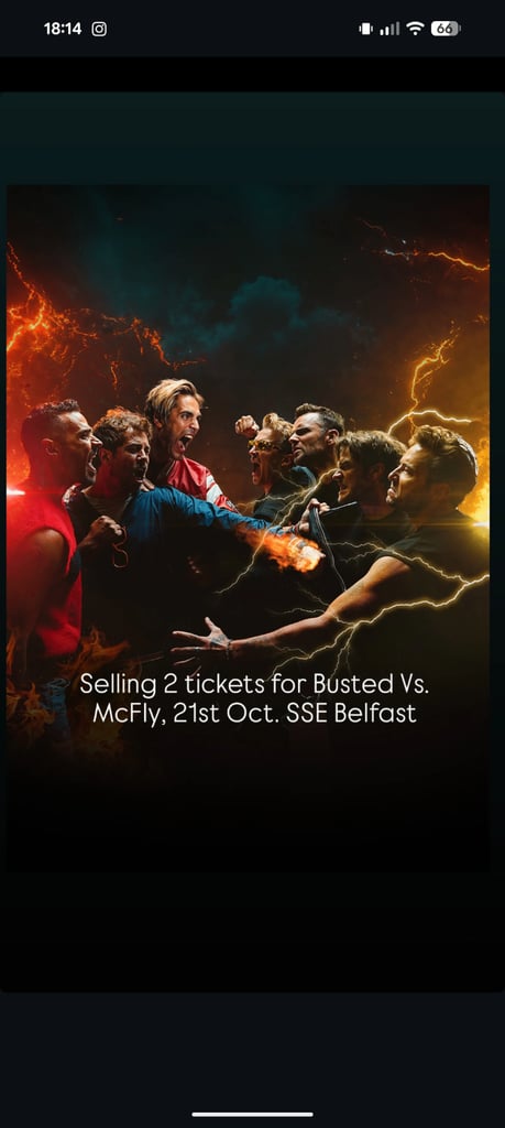 Busted Vs. McFly pre sale tickets