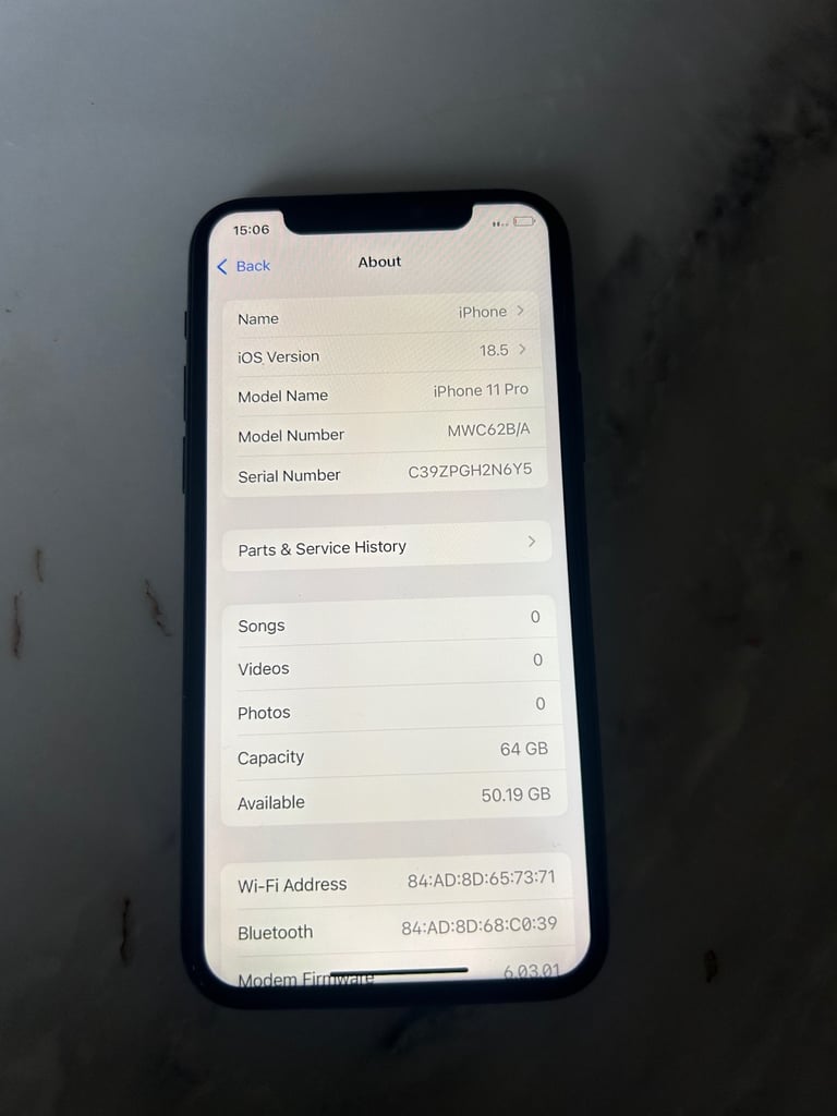 iPhone 11 Pro 64 gb unlocked all networs