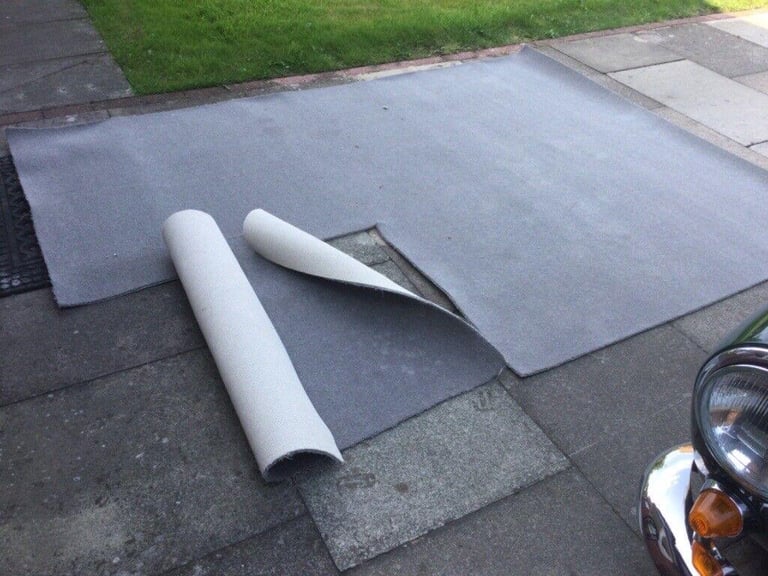 Brand new  grey carpet hessian backed 80% wool