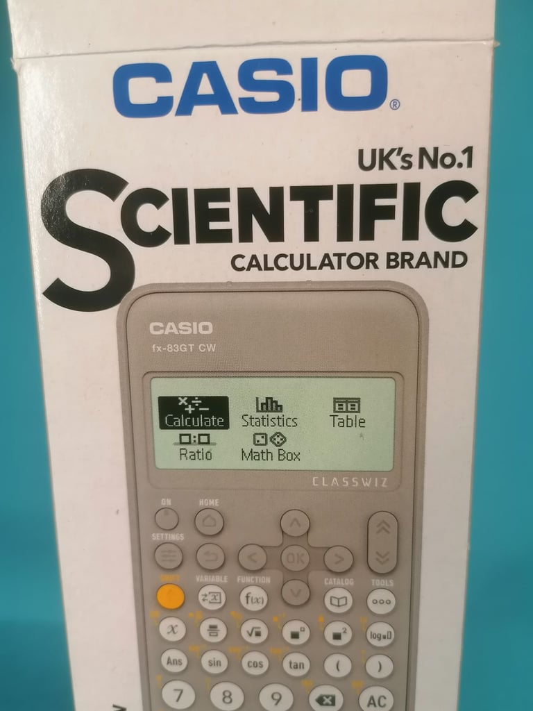 Brand new Casio FX-83GTCW / FX-83GTX Scientific Calculator Grey. 
