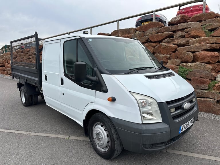 2009 Ford Transit D/Cab FLATBED CAGE TIPPER LONG MOT 3K SPENT ON WORK RECENTLY !!! CHASSIS CAB Di...