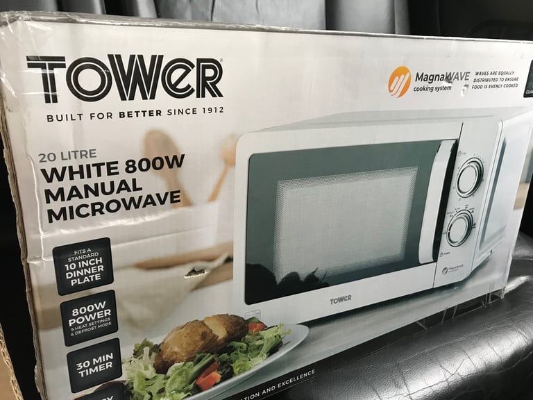 Microwave over. Tower 800w manual 20l. New, still in box
