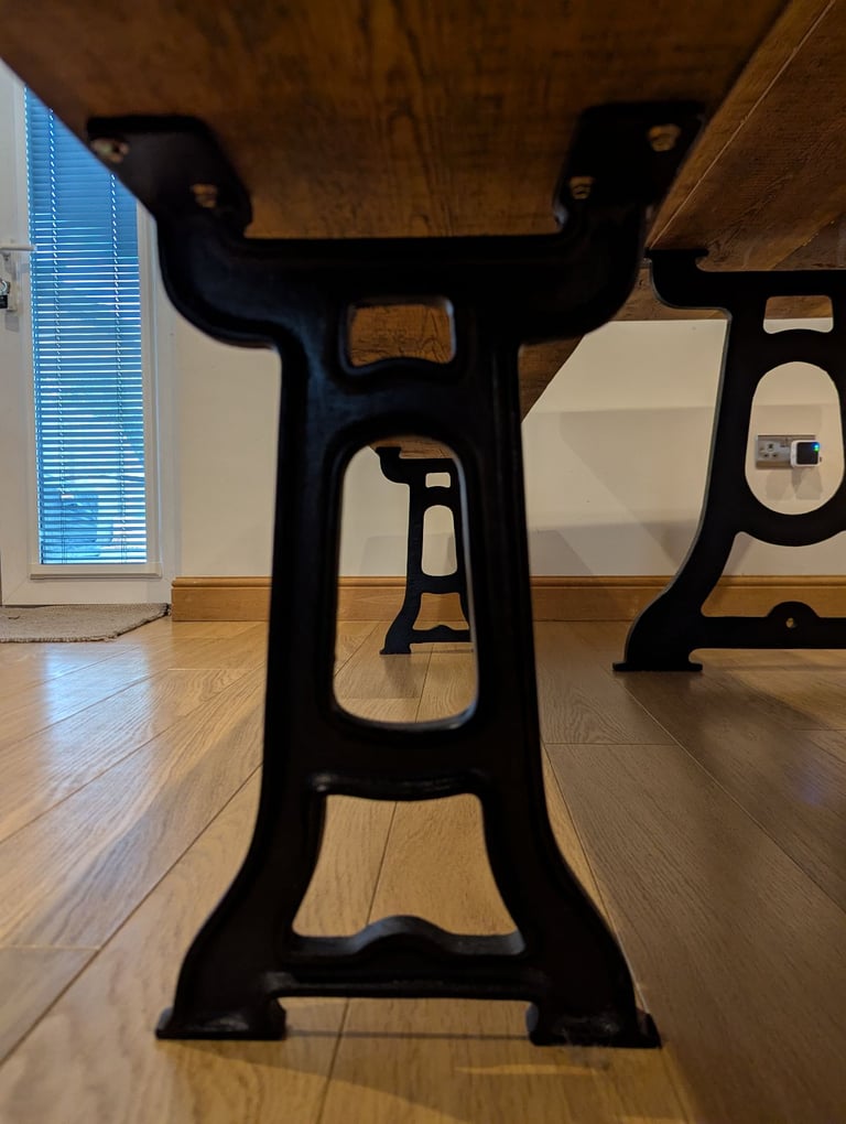 Handmade Solid Oak Dining Table & Bench