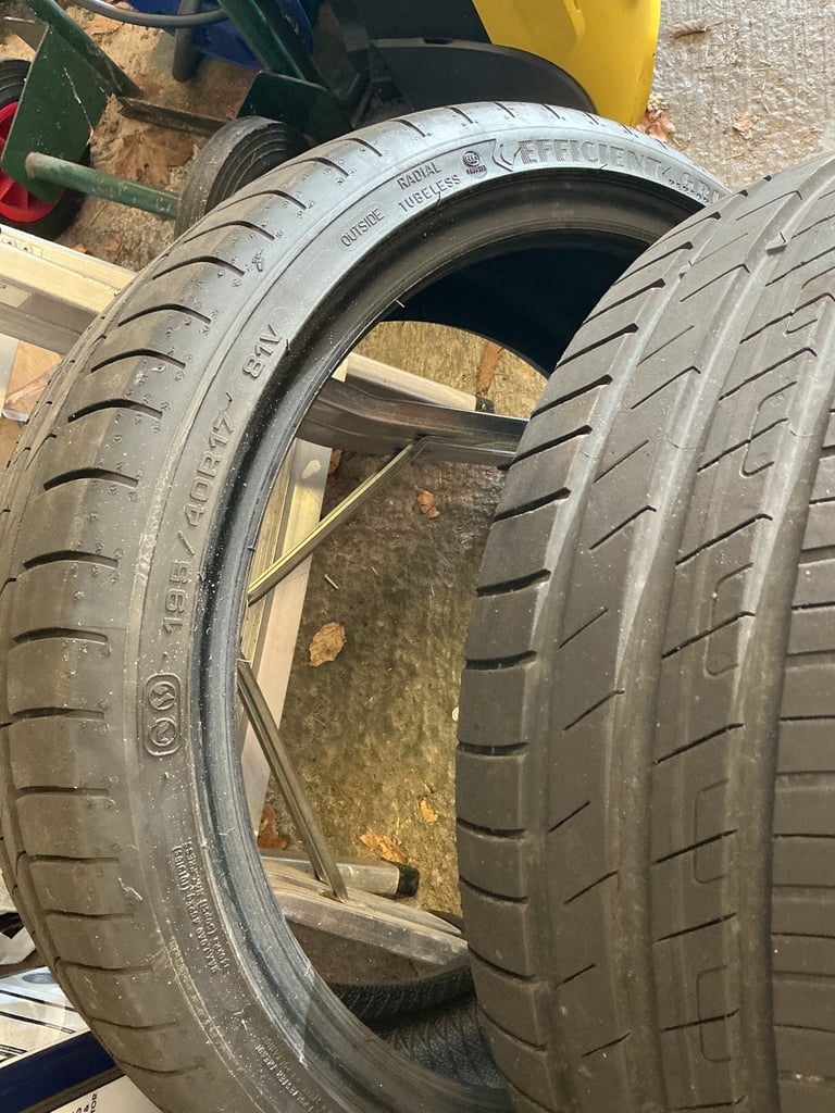 Car Tyres x 2 for sale Goodyear 195 40 R17