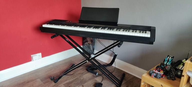 Casio CDP 130 Digital Piano - 88 fully weighted key digital piano, sustain foot pedal and stand
