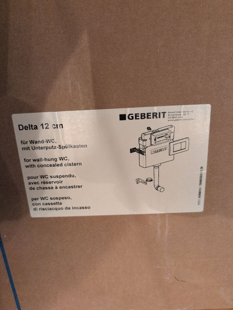 Geberit 12cm Delta concealed cistern