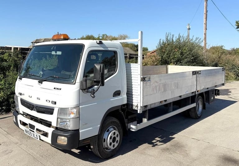 2019 MITSUBISHI CANTER 7C15 DROPSIDE ALLOY FLATBED MANUAL EURO-6 U-LEZ SCAFFOLD