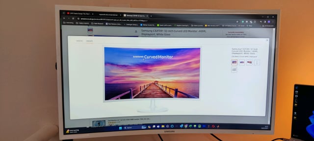 Samsung C32F391 32-Inch Curved LED Monitor -HDMI | in Guildford, Surrey |  Gumtree