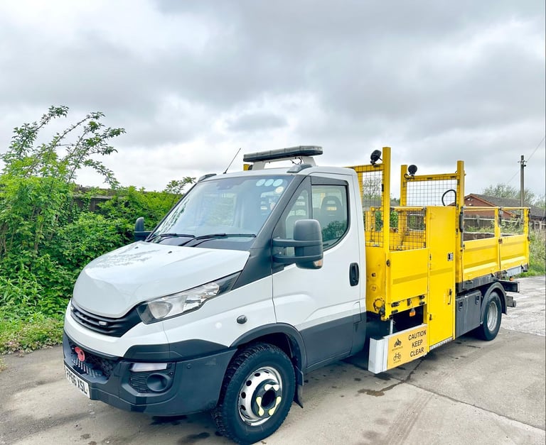 2017 IVECO DAILY TOOLBOX TIPPER 7,2 TON TARMAC CHUTES EURO-6 U-LEZ EX COUNCIL