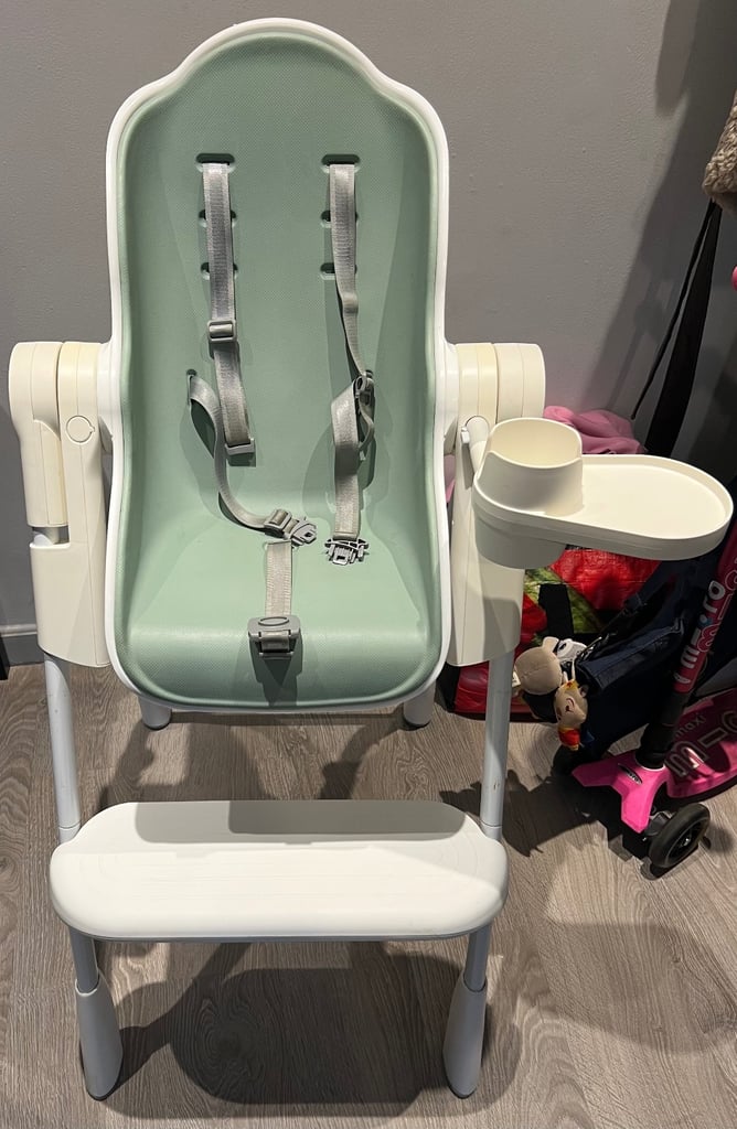 Oribel Folding Reclining Highchair Pistachio Green
