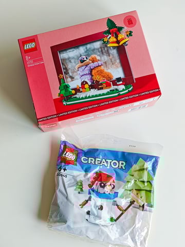 Lego 40702 Christmas Picture Frame Lego 30645 Creator Snowman