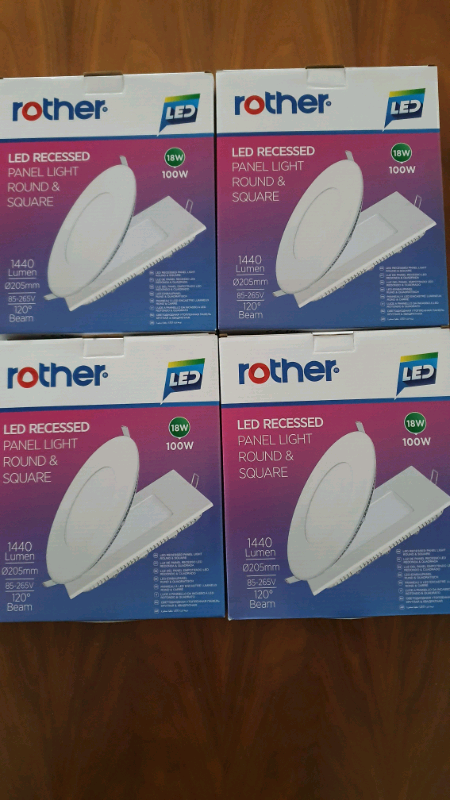 Rother Led Recessed Panel Light Round